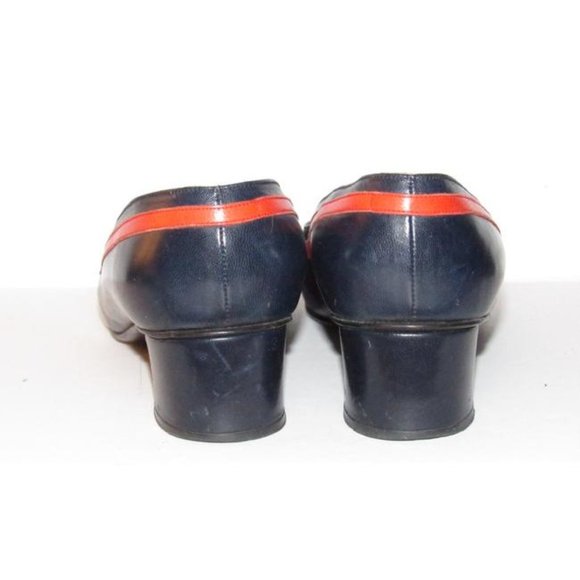 Saks Fifth Avenue MOD Navy & Red White Accent Pump - Picture 4 of 10